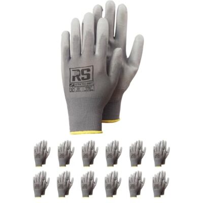 RS Ultra TEC GREY Guanti di montaggio/taglia 06, 12 paia/grigio/guanti di montaggio/guanti da lavoro/guanti protettivi/presa sicura e lavoro preciso RS Ultra TEC GREY Guanti di montaggio/taglia 06, 12 paia/grigio/guanti di montaggio/guanti da lavoro/guanti protettivi/presa sicura e lavoro preciso