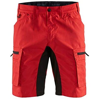 BLÅKLÄDER blaklaeder 144918455699 C50 Service Stretch Shorts Taglia, Rosso/Nero, C50 BLÅKLÄDER blaklaeder 144918455699 C50 Service Stretch Shorts Taglia, Rosso/Nero, C50