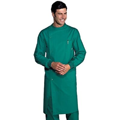 Isacco Camice Dentista Verde, Verde, M, 100% Cotone, Polso in Maglia Isacco Camice Dentista Verde, Verde, M, 100% Cotone, Polso in Maglia