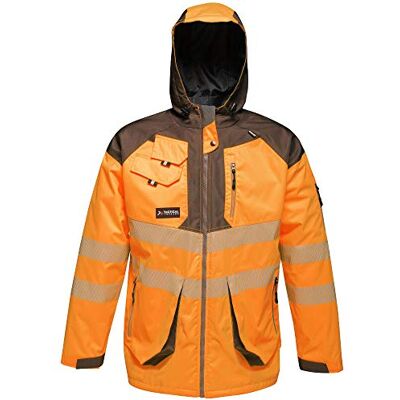 Regatta XL7BV Parka tattico ad alta visibilità, taglia XL, arancione/grigio Regatta XL7BV Parka tattico ad alta visibilità, taglia XL, arancione/grigio