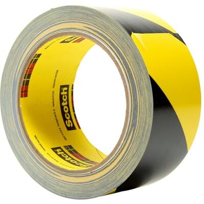 3M Nastro per Strisce di Sicurezza , 50 mm X 33 m, 0.14 mm, 24 Pezzi, Nero/Giallo 3M Nastro per Strisce di Sicurezza , 50 mm X 33 m, 0.14 mm, 24 Pezzi, Nero/Giallo