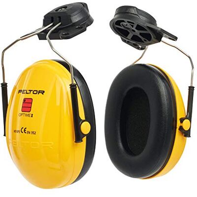3M H510P3B-405-GU Cuffie Protettive con Attacco per Elmetto, 26 dB, Giallo 3M H510P3B-405-GU Cuffie Protettive con Attacco per Elmetto, 26 dB, Giallo