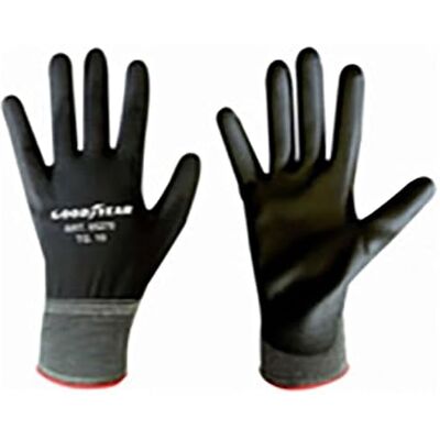 Goodyear guanti in poliestere e poliuretano taglia 10 colore nero, guanti da lavoro Goodyear guanti in poliestere e poliuretano taglia 10 colore nero, guanti da lavoro