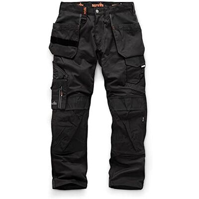 Scruffs Pantaloni da uomo Trade Holster, neri, 30 W UK Scruffs Pantaloni da uomo Trade Holster, neri, 30 W UK