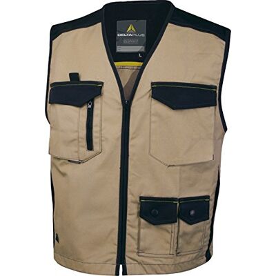 Deltaplus Delta Plus – Gilet Mach Spirit cotone poliestere grigio/nero – L Deltaplus Delta Plus – Gilet Mach Spirit cotone poliestere grigio/nero – L