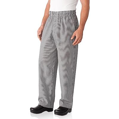 Chef Works Essential Pantaloni da cuoco con cerniera - L Chef Works Essential Pantaloni da cuoco con cerniera - L