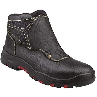 Deltaplus Delta Plus Scarpe con linguetta in pelle cicatrice, pigmentate, S3 HRO HI SRC, nero, taglia 42, Nero, 40 EU Deltaplus Delta Plus Scarpe con linguetta in pelle cicatrice, pigmentate, S3 HRO HI SRC, nero, taglia 42, Nero, 40 EU