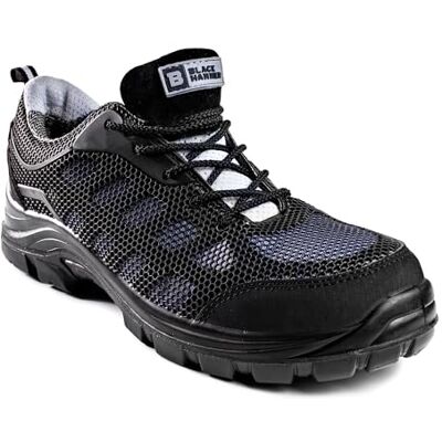 BLACK HAMMER Scarpe Impermeabili da Uomo Antinfortunistiche Non metallico Ultraleggere con Punte in Kevlar e Suole intermedie Scarpe da Lavoro Caviglia da Hiker S3 SRC (41 EU) BLACK HAMMER Scarpe Impermeabili da Uomo Antinfortunistiche Non metallico Ultraleggere con Punte in Kevlar e Suole intermedie Scarpe da Lavoro Caviglia da Hiker S3 SRC (41 EU)