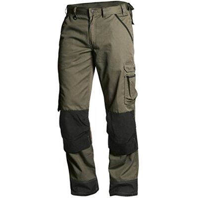 BLÅKLÄDER Blaklader 14541835 Pantaloni da giardino, colore: verde militare/nero, grootte D96 BLÅKLÄDER Blaklader 14541835 Pantaloni da giardino, colore: verde militare/nero, grootte D96