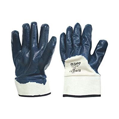 PAYPER 0732 Guanti spalmati da lavoro di sicurezza protettivi 100% cotone jersey NBR con manichetta resistenti manipolazioni pesanti materiali taglienti Blu (10) PAYPER 0732 Guanti spalmati da lavoro di sicurezza protettivi 100% cotone jersey NBR con manichetta resistenti manipolazioni pesanti materiali taglienti Blu (10)