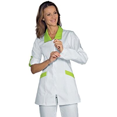 Isacco Casacca Tortola Bianco+Verde Mela, Bianco+Verde Mela, L, 65% Poliestere 35% Cotone, Manica Lunga Isacco Casacca Tortola Bianco+Verde Mela, Bianco+Verde Mela, L, 65% Poliestere 35% Cotone, Manica Lunga