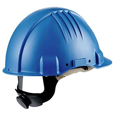 3M 3501 Elmetto di sicurezza, per alte temperature, non ventilato, con cricchetto, Dielettrico 440v, fascia antisudore in pelle, G3501M-BB, Blu 3M 3501 Elmetto di sicurezza, per alte temperature, non ventilato, con cricchetto, Dielettrico 440v, fascia antisudore in pelle, G3501M-BB, Blu