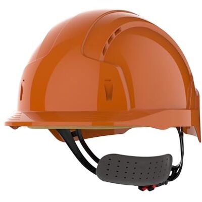 JSP EVOlite Elmetto Ultraleggero, Ventilato, Rotella di Regolazione Arancio JSP EVOlite Elmetto Ultraleggero, Ventilato, Rotella di Regolazione Arancio