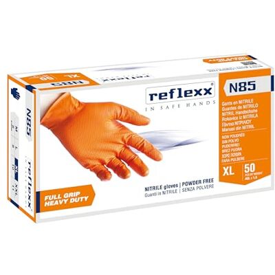 Reflexx , guanti in nitrile FULL GRIP HEAVY DUTY Reflexx , guanti in nitrile FULL GRIP HEAVY DUTY