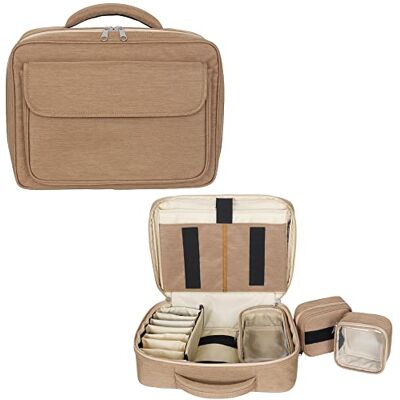 GIMA Borsa Medica Vuota per Inferimieri e Personale Sanitario, Porta Strumenti Medici, Pratici Divisori, Tasche, Etichetta per Nome, Borsette staccabili, Colore Marrone/Beige, Misura 38x10xh 30 cm GIMA Borsa Medica Vuota per Inferimieri e Personale Sanitario, Porta Strumenti Medici, Pratici Divisori, Tasche, Etichetta per Nome, Borsette staccabili, Colore Marrone/Beige, Misura 38x10xh 30 cm