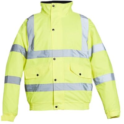 Blackrock Hi Vis Waterproof Bomber Jacket, Per uomo e donna, Giacca gialla, Cappotto, Utility & Safety, High Viz, Lavori edili, Idrorepellente, Certificato EN 20471 Classe 3, EN343 3:9 Blackrock Hi Vis Waterproof Bomber Jacket, Per uomo e donna, Giacca gialla, Cappotto, Utility & Safety, High Viz, Lavori edili, Idrorepellente, Certificato EN 20471 Classe 3, EN343 3:9