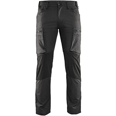 BLÅKLÄDER taglia 146918459900 C44 C44 servizio pantaloni ''stretch – nero, multicolore, BLÅKLÄDER taglia 146918459900 C44 C44 servizio pantaloni ''stretch – nero, multicolore,