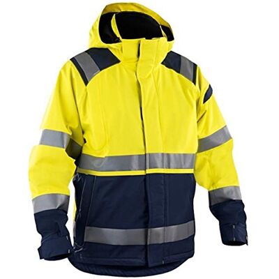 BLÅKLÄDER Blaklader 49871987 Giacca con visiera, taglia XL, colore: Giallo/Marina BLÅKLÄDER Blaklader 49871987 Giacca con visiera, taglia XL, colore: Giallo/Marina