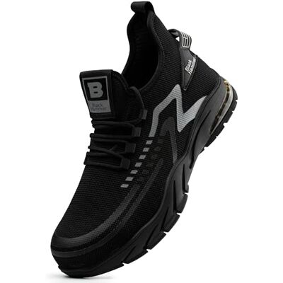 BLACK HAMMER Scarpe da Lavoro Uomo con Punta in Acciaio, Formatori Professionali per la Sicurezza, Intersuola per Impieghi Gravosi, Leggero, Progettato per Stile e Comfort S1P SRC Nero (47 EU) BLACK HAMMER Scarpe da Lavoro Uomo con Punta in Acciaio, Formatori Professionali per la Sicurezza, Intersuola per Impieghi Gravosi, Leggero, Progettato per Stile e Comfort S1P SRC Nero (47 EU)
