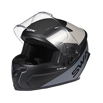 KSK Casque Intégral SWA, Casco automobilistico Unisex-Adulto, Grigio, S (55-56 cm) KSK Casque Intégral SWA, Casco automobilistico Unisex-Adulto, Grigio, S (55-56 cm)