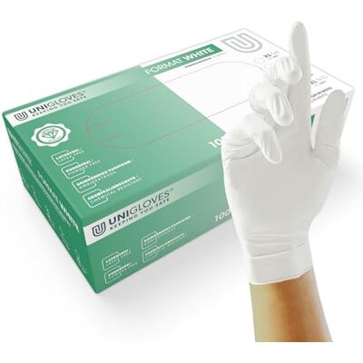 UNIGLOVES Format White 1005 guanti per uso medico, in nitrile UNIGLOVES Format White 1005 guanti per uso medico, in nitrile