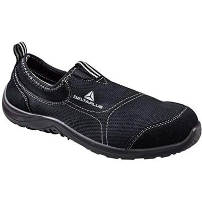 Deltaplus Delta Plus Panoply Miami S1P nero tela slip on, punta in acciaio di sicurezza ginnastica (UK 4) Deltaplus Delta Plus Panoply Miami S1P nero tela slip on, punta in acciaio di sicurezza ginnastica (UK 4)