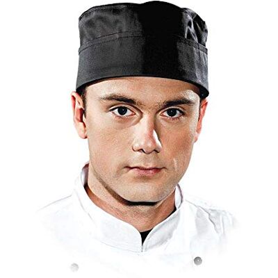 LEBER & HOLLMAN Leber&Hollman Chefs Kitchen Cappello protettivo da forno, taglia XL (58-60 cm), colore: Nero LEBER & HOLLMAN Leber&Hollman Chefs Kitchen Cappello protettivo da forno, taglia XL (58-60 cm), colore: Nero