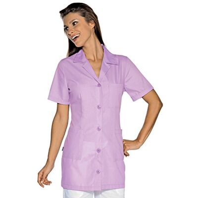 ISACCO Casacca Marbella Lilla, Lilla, XXL, 65% Poliestere 35% Cotone, Mezza Manica, Bottoni con Asola ISACCO Casacca Marbella Lilla, Lilla, XXL, 65% Poliestere 35% Cotone, Mezza Manica, Bottoni con Asola