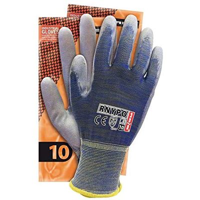 REIS Rnypo_Melnsw8 Guanti protettivi, colore: Blu/Grigio/Bianco, 8 misure, confezione da 12 REIS Rnypo_Melnsw8 Guanti protettivi, colore: Blu/Grigio/Bianco, 8 misure, confezione da 12