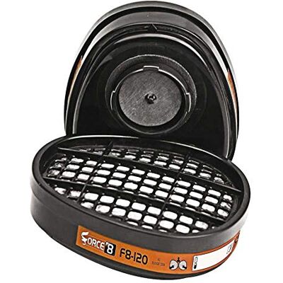 JSP Force 8 A2 Organic Filtro per mascherine, 2 pezzi (BMN190011700) JSP Force 8 A2 Organic Filtro per mascherine, 2 pezzi (BMN190011700)