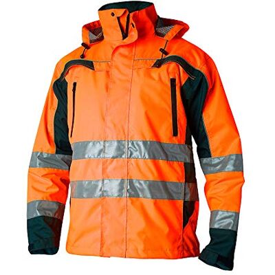 Top Swede -22-09 Giacca impermeabile Hi Vis, misura XXXL, colore: Arancione Top Swede -22-09 Giacca impermeabile Hi Vis, misura XXXL, colore: Arancione