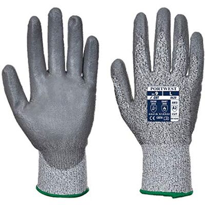 Portwest A620 Taglio 3 guanti PU Palm, M, Grey Portwest A620 Taglio 3 guanti PU Palm, M, Grey