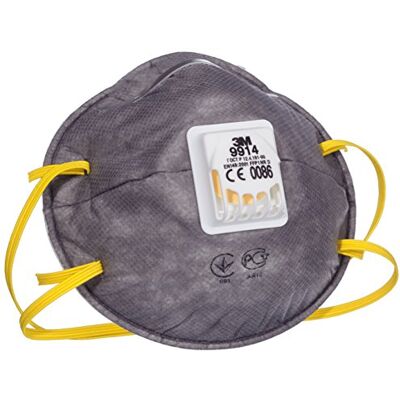 3M ™ Respiratore monouso 9914, con carboni attivi (per Vapori Organici), FFP1 NR D, con valvola 3M ™ Respiratore monouso 9914, con carboni attivi (per Vapori Organici), FFP1 NR D, con valvola