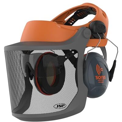 JSP EVOGuard M3 Fascia Frontale Forestale Premium con Visiera Rete, Arancio JSP EVOGuard M3 Fascia Frontale Forestale Premium con Visiera Rete, Arancio