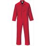 Portwest Liverpool Zip Tuta, Lunghezza Regolare, Colore: Rosso, Taglia: L,