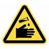 Desconocido Segnale adesivo avvertimento rischioso Materie corrosive 12 pezzi da 7 cm Adesivo triangolo giallo segnalazione rischio (7 cm, Materie corrosive)