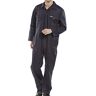 Beeswift Lavoratori spacciatore complessiva spacciatore Workwear laterali elastiche e marina grande con chiusura a bottoni