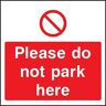 decal arts Si prega di non parcheggiare qui.