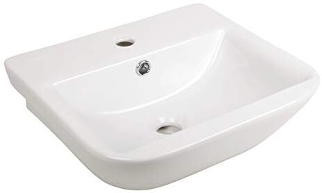 AquaSu Lenado Lavabo, Bianco, 45 cm, 46 x 41,6 x 13 cm