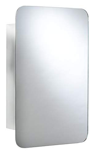 Croydex Medway, armadietto con Anta Scorrevole, in Acciaio Inox, Dimensioni: 500 x 380 x 110 mm, Colore: Argento