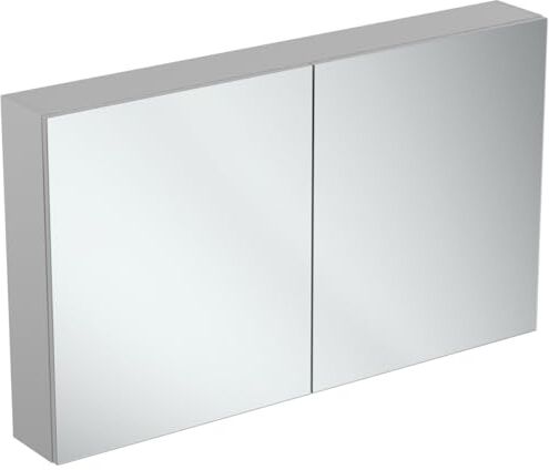 Ideal Standard Specchio contenitore con ante a chiusura rallentata e specchio ingranditore interno, 120x70, Neutro