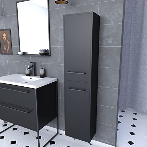 AURLANE Colonna Bagno, Nero/Bianco