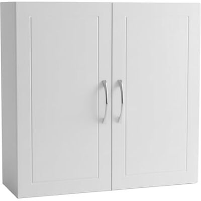 Relaxdays Armadietto da Bagno sospeso, 2 Ripiani Regolabili, HxLxP: 60 x 60 x 18 cm, Stile Country Relaxdays Armadietto da Bagno sospeso, 2 Ripiani Regolabili, HxLxP: 60 x 60 x 18 cm, Stile Country