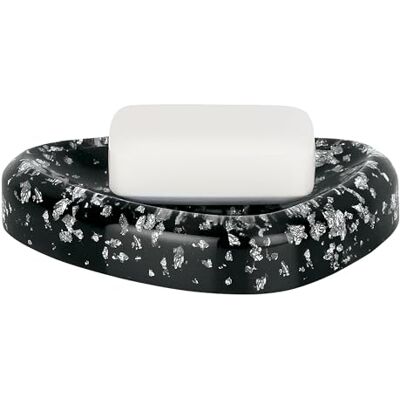 Spirella , Elegante Portasapone da Bagno con Design Etna-Glitter, Accessorio Pratico e Chic, Ideale per Organizzare i Tuoi Prodotti da Toeletta, Nero, Misura Standard Spirella , Elegante Portasapone da Bagno con Design Etna-Glitter, Accessorio Pratico e Chic, Ideale per Organizzare i Tuoi Prodotti da Toeletta, Nero, Misura Standard