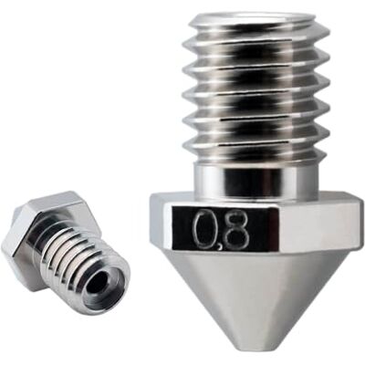 Micro-Swiss Ugello micro svizzero placcato in ottone resistente all'usura per Flashforge Creator Pro 3-0,8 mm Micro-Swiss Ugello micro svizzero placcato in ottone resistente all'usura per Flashforge Creator Pro 3-0,8 mm