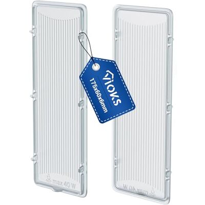 VIOKS 2 coperture per lampada da 175 x 60 mm, ricambio per cappa aspirante Bosch 00264984 VIOKS 2 coperture per lampada da 175 x 60 mm, ricambio per cappa aspirante Bosch 00264984