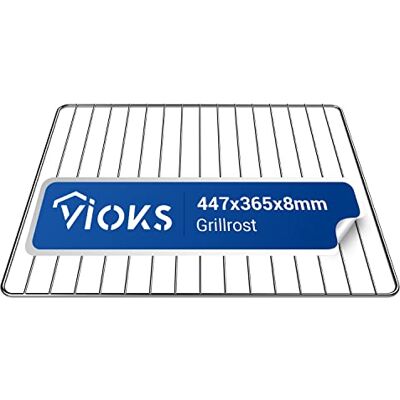 VIOKS Griglia per forno a griglia in acciaio inox, 447 x 365 mm, ricambio per C00081578 Indesit 482000022702 Whirlpool, griglia rettangolare per forno Whirlpool VIOKS Griglia per forno a griglia in acciaio inox, 447 x 365 mm, ricambio per C00081578 Indesit 482000022702 Whirlpool, griglia rettangolare per forno Whirlpool