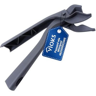 VIOKS Maniglia di ricambio per Whirlpool 482000022365 Indesit C00318974 Maniglia di fissaggio per piastra Crisp in forno a microonde, supporto pinza, pinza per forno a microonde VIOKS Maniglia di ricambio per Whirlpool 482000022365 Indesit C00318974 Maniglia di fissaggio per piastra Crisp in forno a microonde, supporto pinza, pinza per forno a microonde
