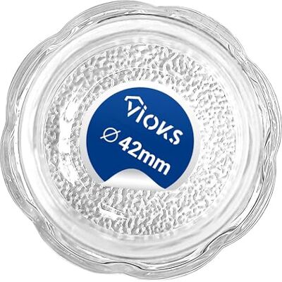 VIOKS Copertura per lampada in vetro protettivo, 42 mm, di ricambio per Bаuknecht Whirlpool 481010646361 Indesit C00325847 – Calotta in vetro di ricambio per stufa e forno VIOKS Copertura per lampada in vetro protettivo, 42 mm, di ricambio per Bаuknecht Whirlpool 481010646361 Indesit C00325847 – Calotta in vetro di ricambio per stufa e forno