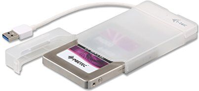 i-tec ' MySafe USB 3.0 Easy, esterno 6,4 cm/2.5 Enclosure per hard disk SATA I/II/III HDD SSD, Bianco